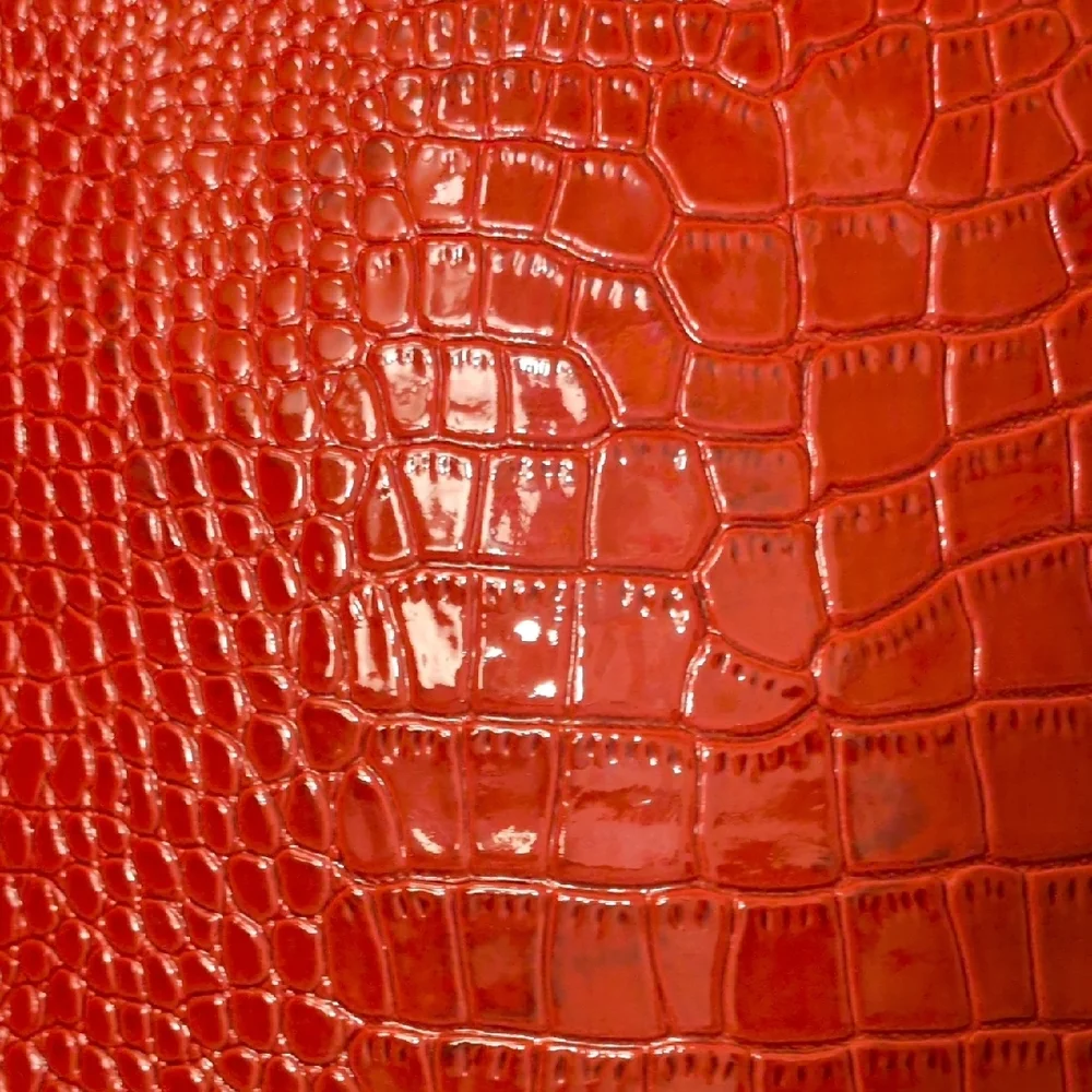 White House Black Marcket Red Crocodile Pattern Clutch Bag Nwot - Picture 5 of 15
